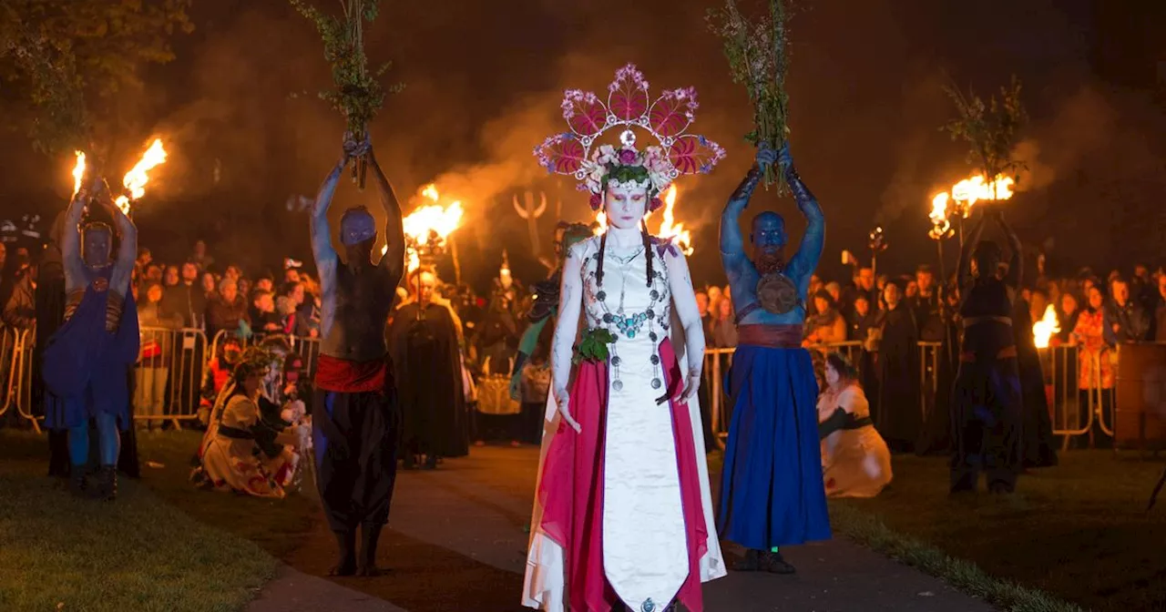 The colourful fire festival held in Edinburgh this week marking start of summer