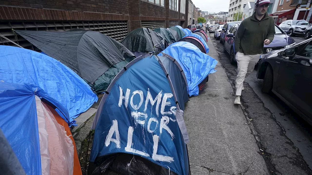 Dublin's migrant 'tent city'