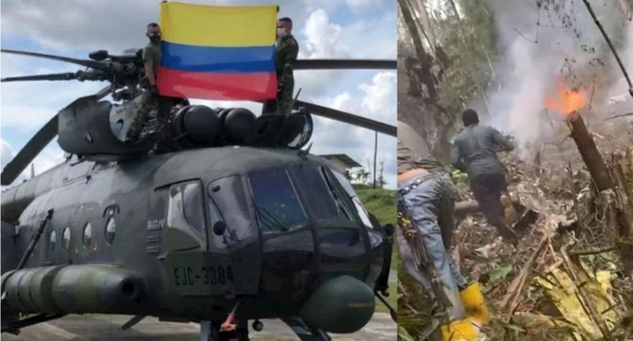 Nueve militares fallecen en accidente de helicóptero de las Fuerzas Armadas de Colombia