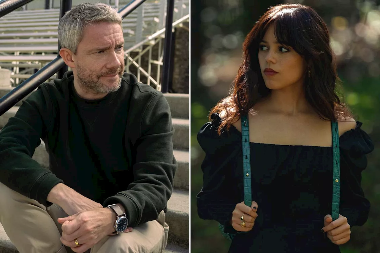 Martin Freeman defends age gap with Jenna Ortega in 'nuanced' erotic thriller Miller's Girl