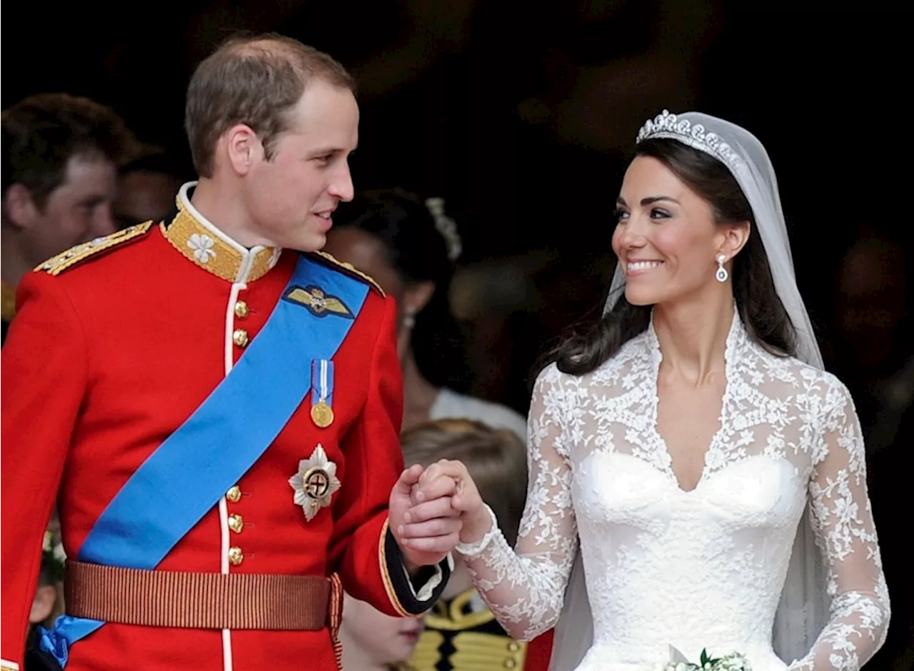 Britischer Palast erinnert an Kate und Williams Hochzeitstag