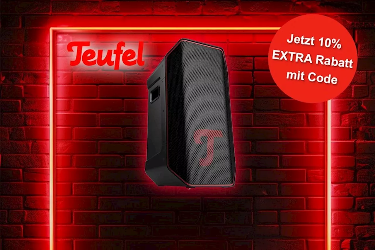 Mega Deal auf Teufel Rockster Air 2 Lautsprecher: Nur noch heute 14% plus exklusiver 10% Rabattcode