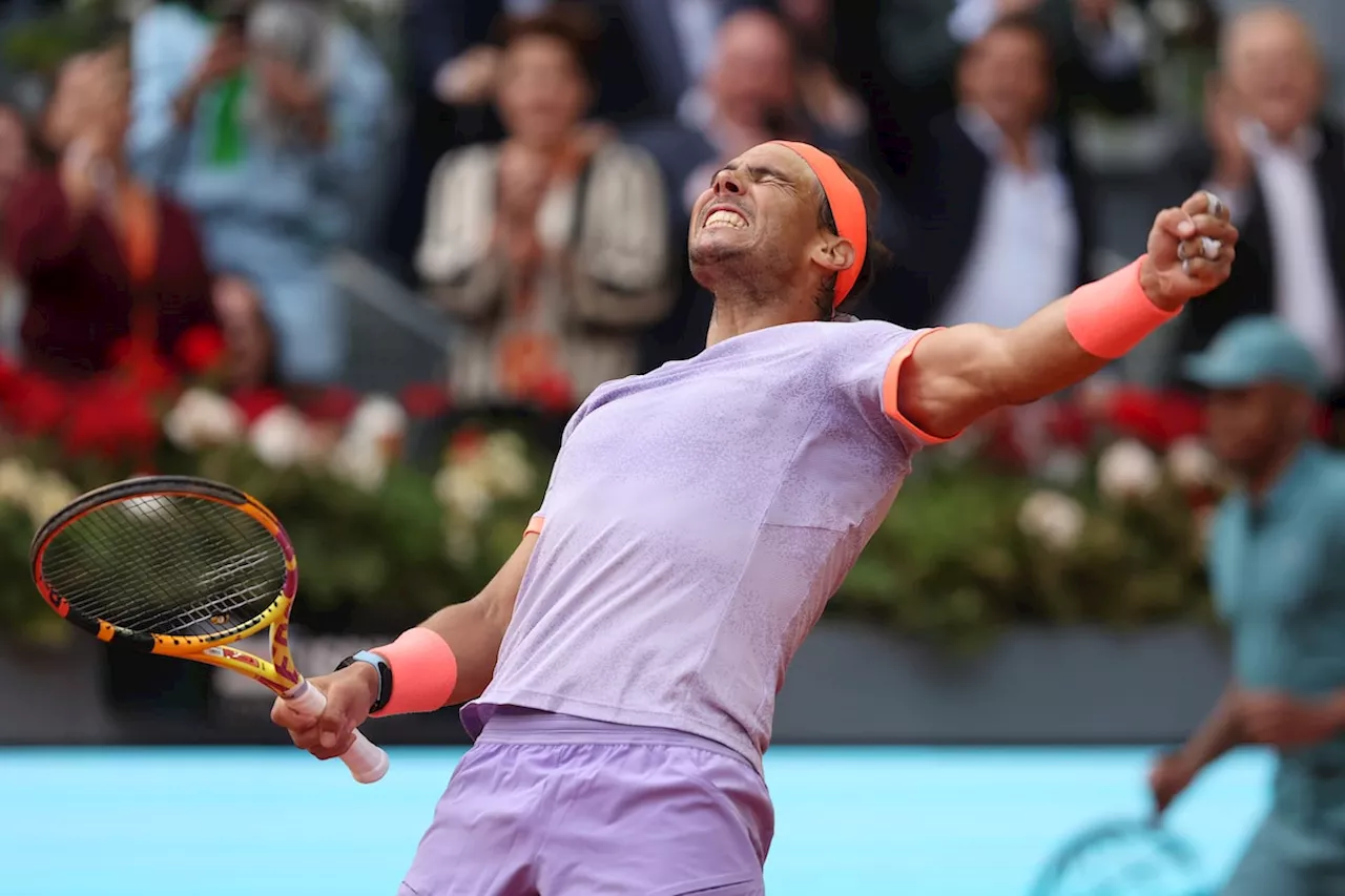 Nadal tested in three-hour win over Cachin at Madrid Open; Swiatek reaches women’s quarters