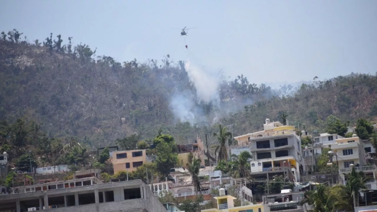 Controlado el 90 por ciento del incendio forestal de El Veladero en Acapulco