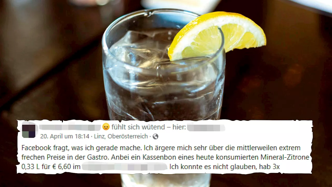 – Wirt will 6,60 € für kleines Mineral