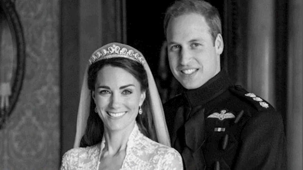 Kate y Guillermo recuerdan su boda hace 13 años con una foto inédita