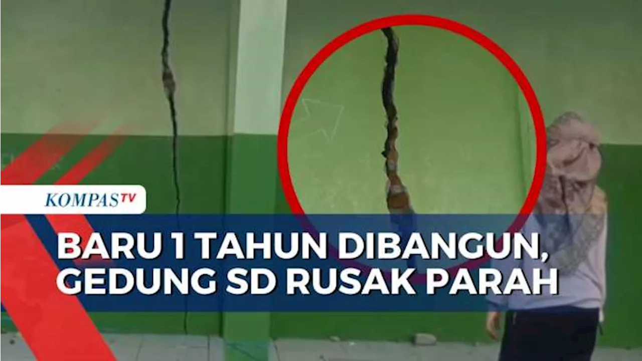 Gedung SD di Grobogan Rusak Parah Padahal Baru 1 Tahun Dibangun, Komite: Ada Kejanggalan!