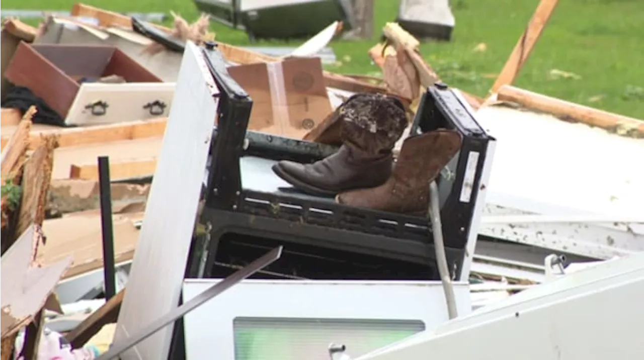 Violent Trinity County storm obliterates trailer, traps husband and throws wife into pasture