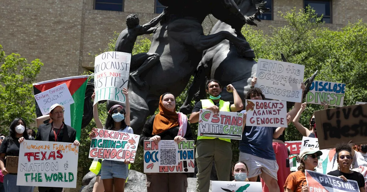 Texas State students hold pro-Palestinian protest inspired by UT Austin peers