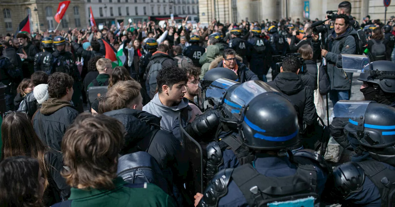 Soutien aux Palestiniens : un campement à la Sorbonne, après le blocage de Sciences-Po