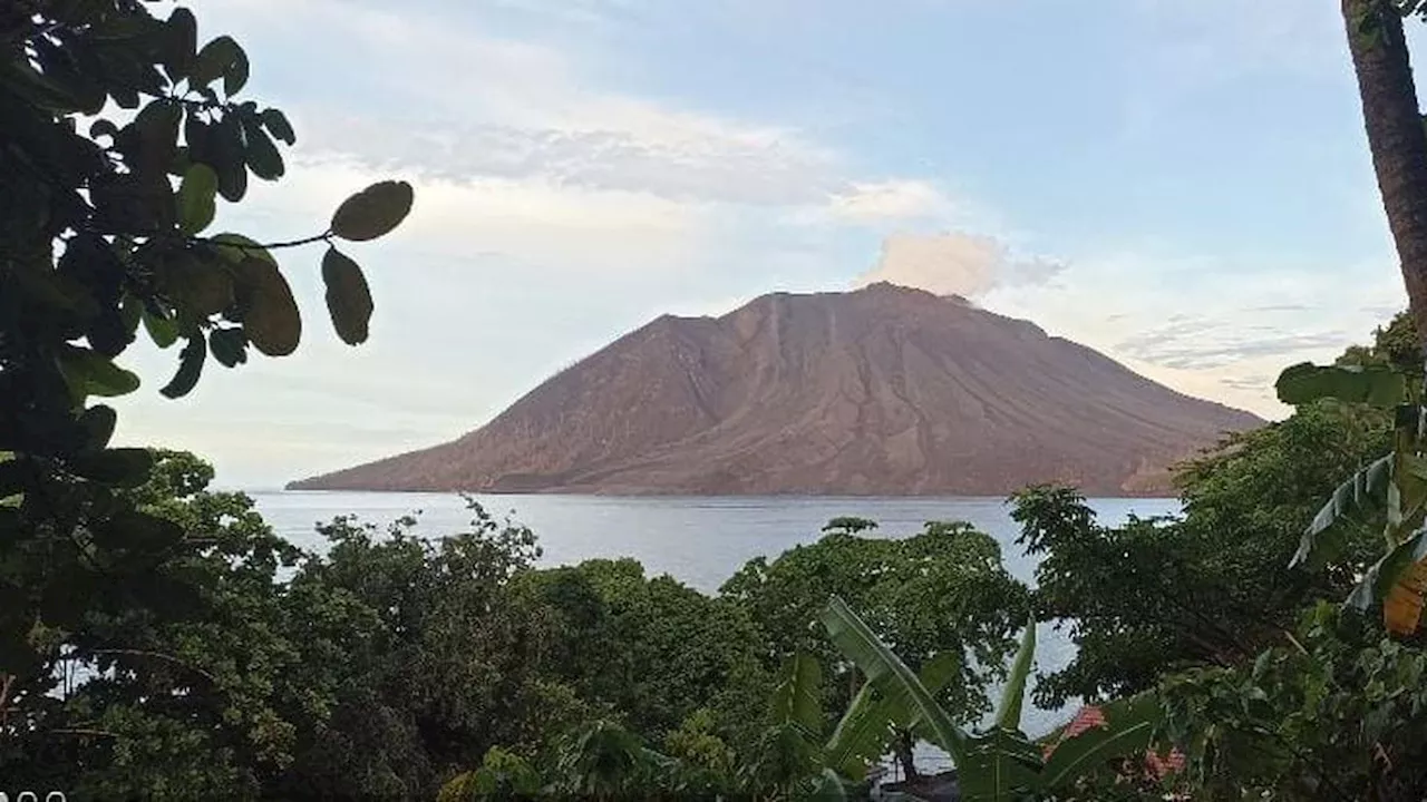 Kondisi Terkini Gunung Ruang, Ada Peningkatan Jumlah Gempa Vulkanik