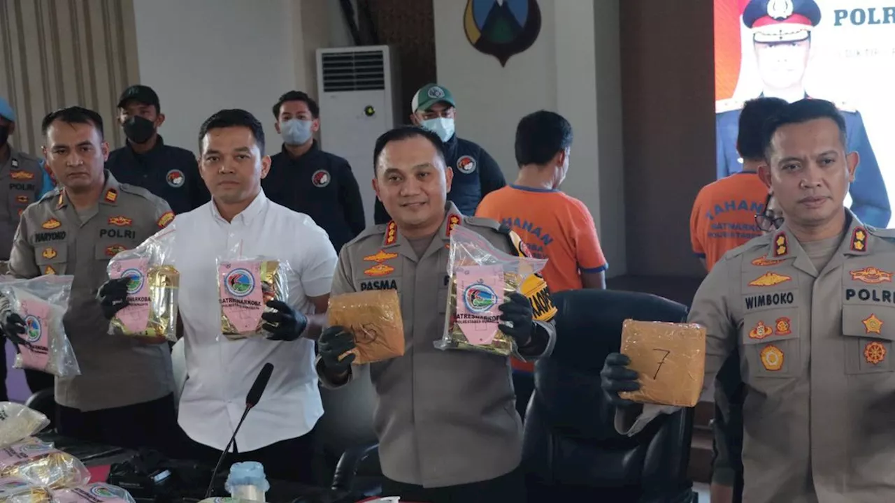 Polrestabes Surabaya Ungkap Kasus 40 Kg Sabu dan 26 Ribu Pil Ekstasi Jaringan Jawa-Sumatera