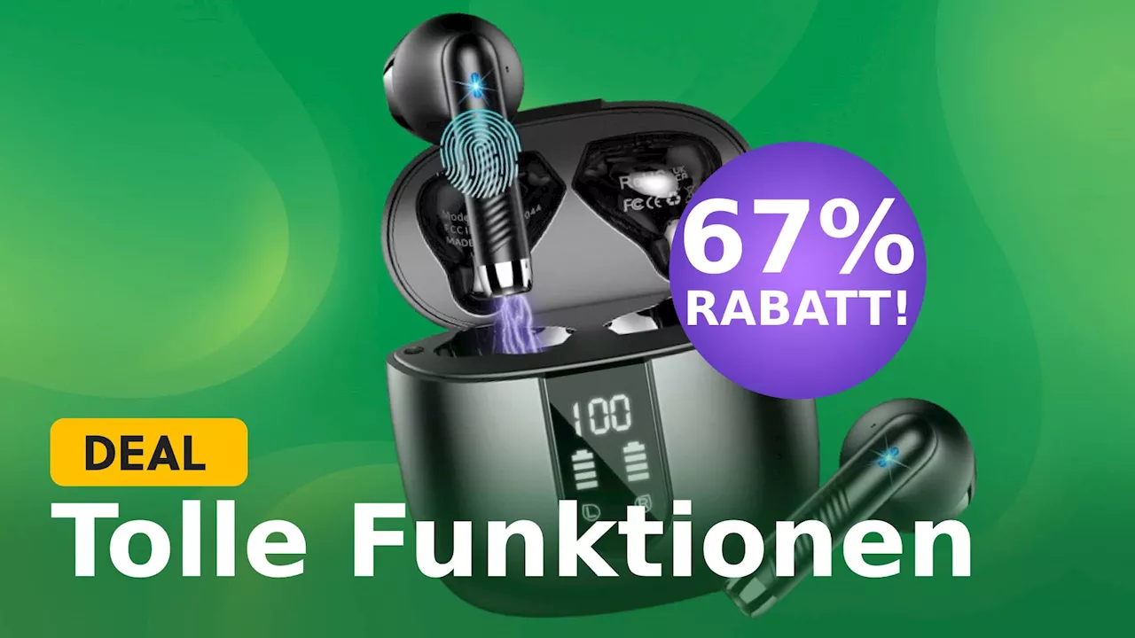 Kabellose In-Ear-Kopfhörer mit neuster Environmental-Noise-Cancelling-Technologie bei Amazon um 67% reduziert