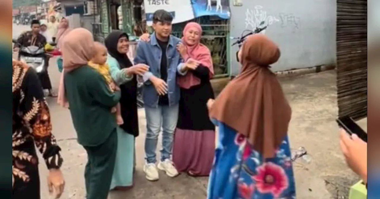 Viral Momen Jirayut Pertama Kali Kondangan di Indonesia, Disambut Heboh Warga