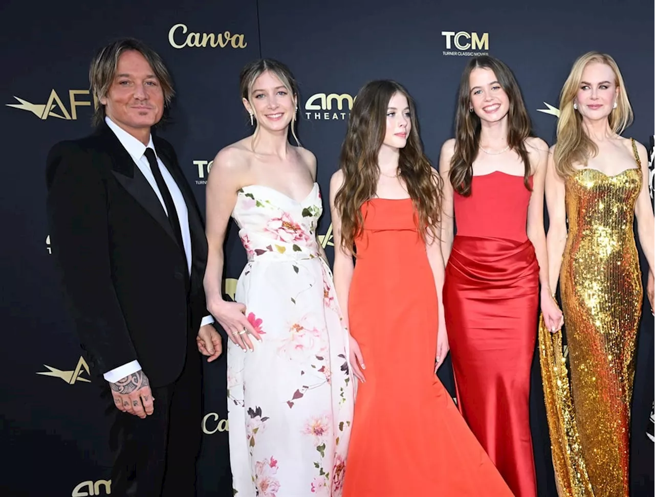 'Big love': Nicole Kidman and Keith Urban's teen daughters make stellar red carpet debut