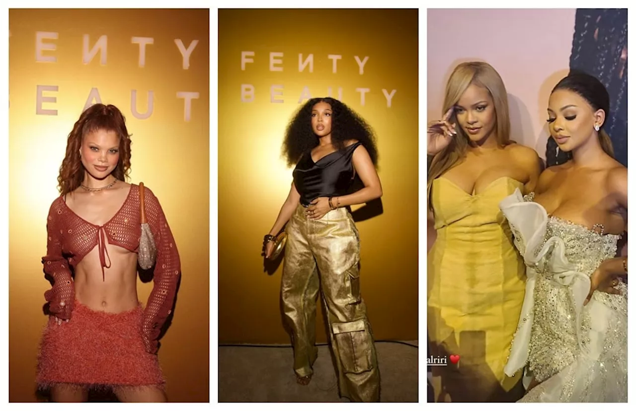 South African stars grace the golden carpet in LA alongside Rihanna at Fenty Beauty's product launch