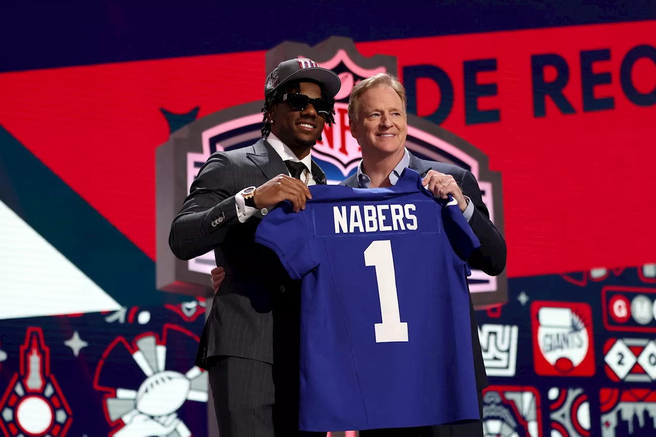 See where Malik Nabers' receiving yards total sits getting drafted by Giants