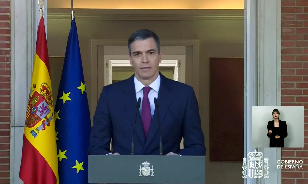 Sigue en directo la última hora sobre la decisión de Pedro Sánchez y su comparecencia