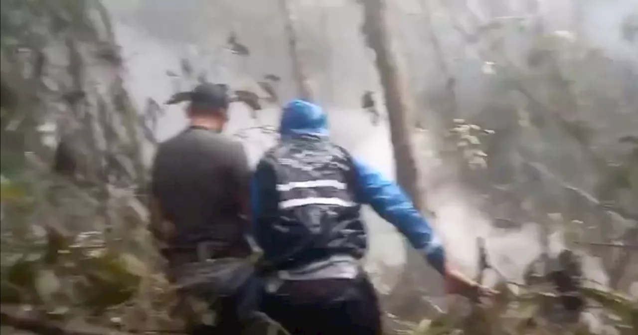 Video: accidente de helicóptero del Ejército dejó nueve personas muertas en el sur de Bolívar