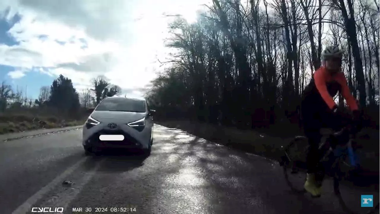 Near Miss of the Day 903: Driver's punishment pass while blaring horn at two-abreast cyclists earns £300 fine and six penalty points