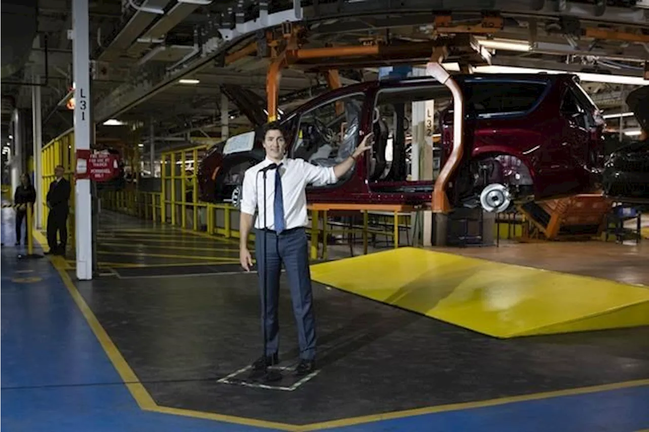 Trudeau promises to protect local construction jobs — and to hold EV plants to it