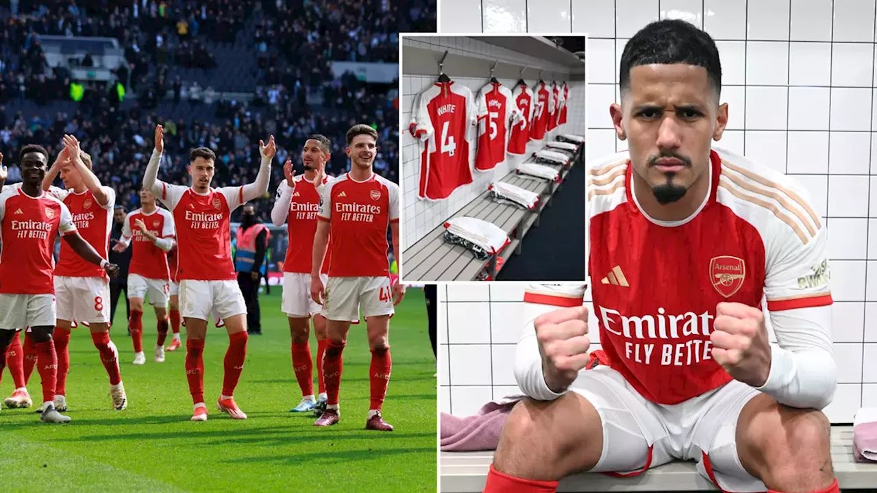 Arsenal fans spot what players had inside Tottenham Hotspur dressing room and it's gone viral