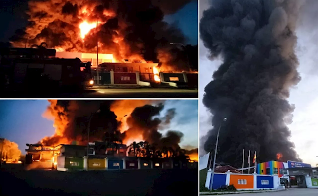 Fire razes Meru paint processing plant