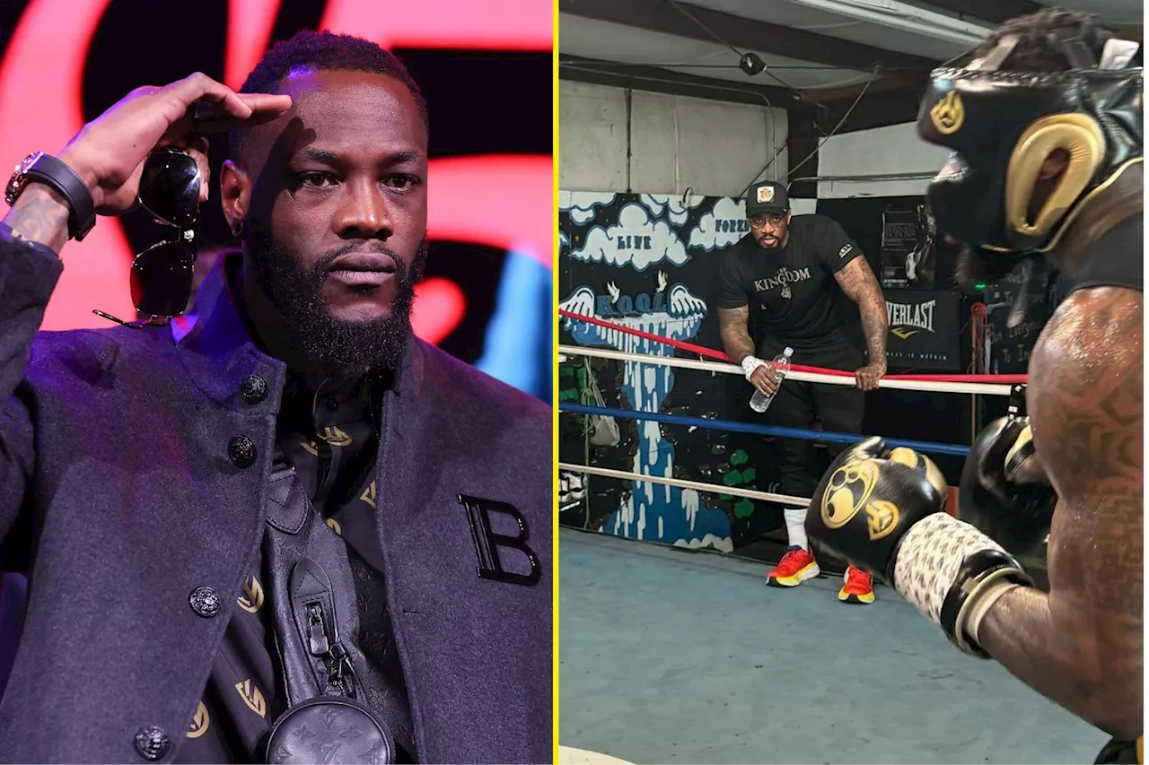 – Deontay Wilder surprises fans by sparring boxer both he and Anthony Joshua have alre...