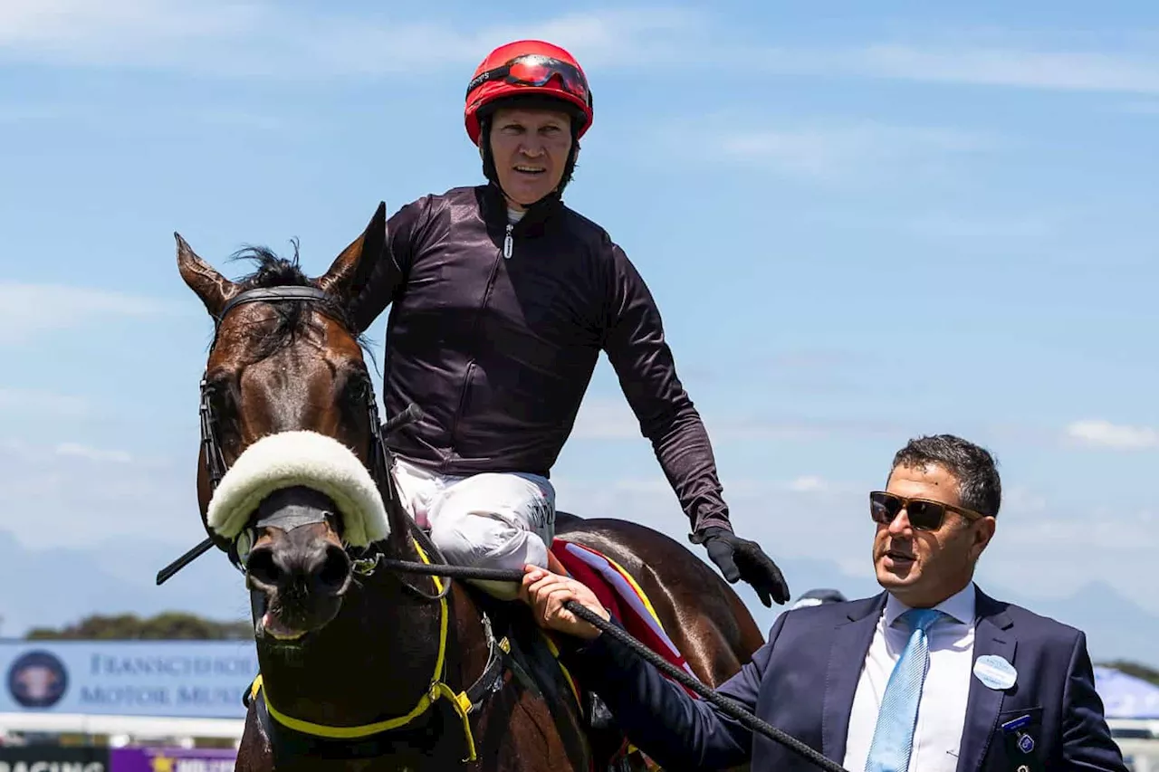 A high five for trainer Sean Tarry at the Big T