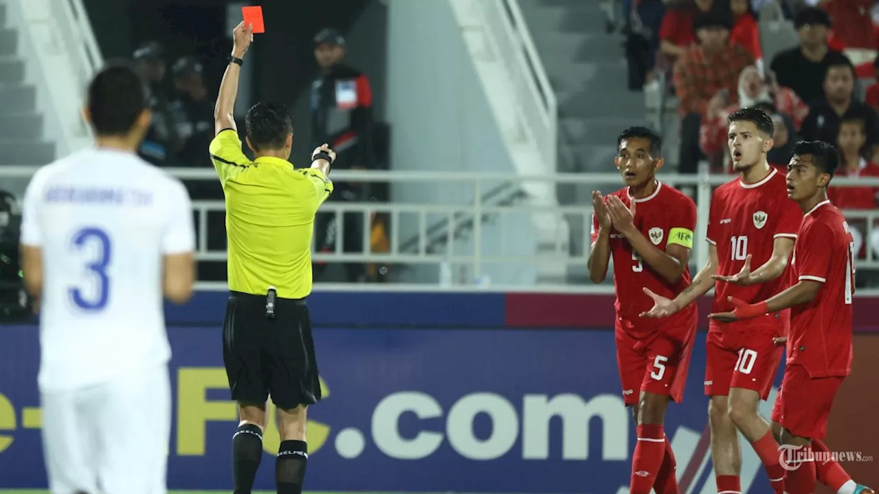 3 Keputusan Wasit Shen Yinhao Rugikan Timnas U23 Indonesia, Kartu Merah Rizky Ridho Konyol!