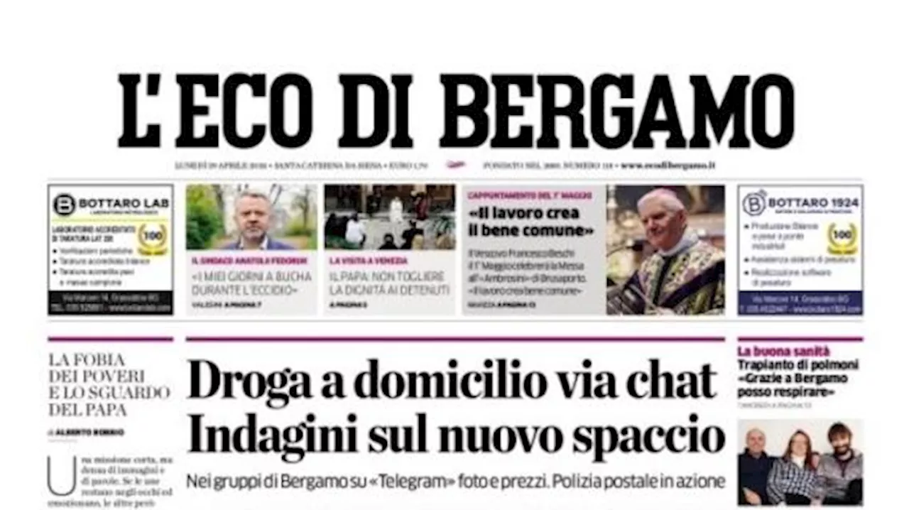 L'Eco di Bergamo intitola: 'L'Atalanta batte l'Empoli 2-0 e avvicina la Roma'