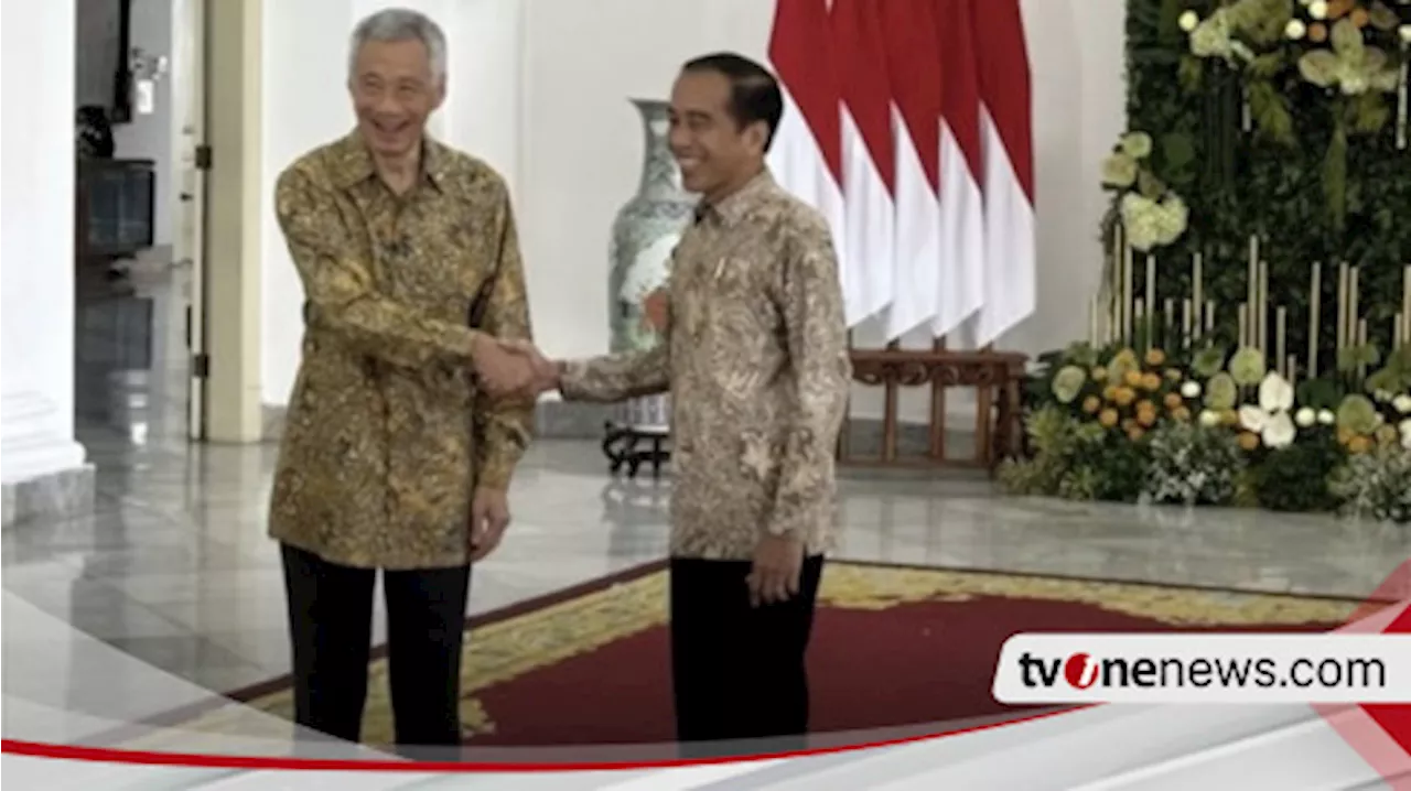 Presiden Jokowi Sambut Kunjungan PM Singapura Lee Hsien Loong di Istana Bogor