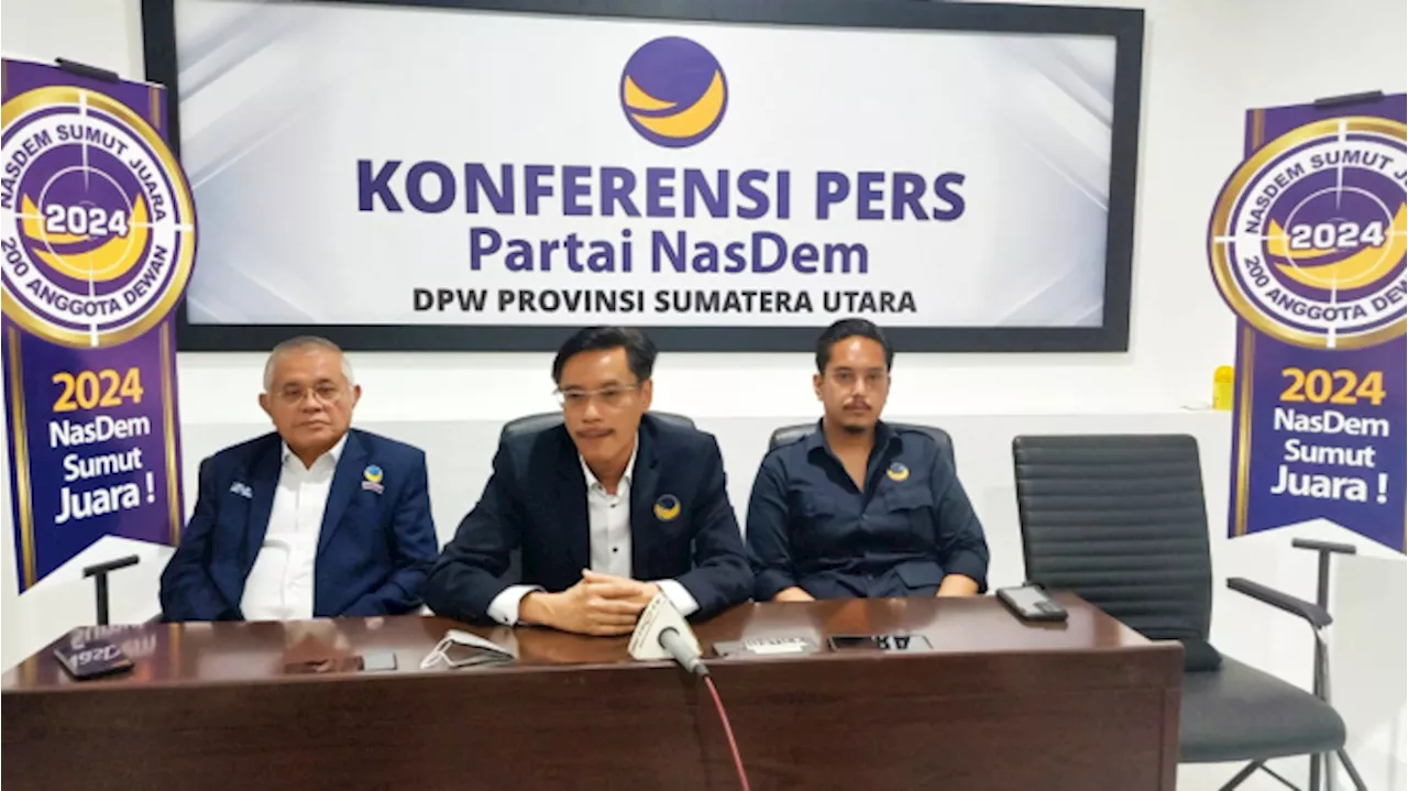 Buka Pendaftaran Bakal Calon Kepala Daerah, Nasdem Sumut: Tanpa Mahar