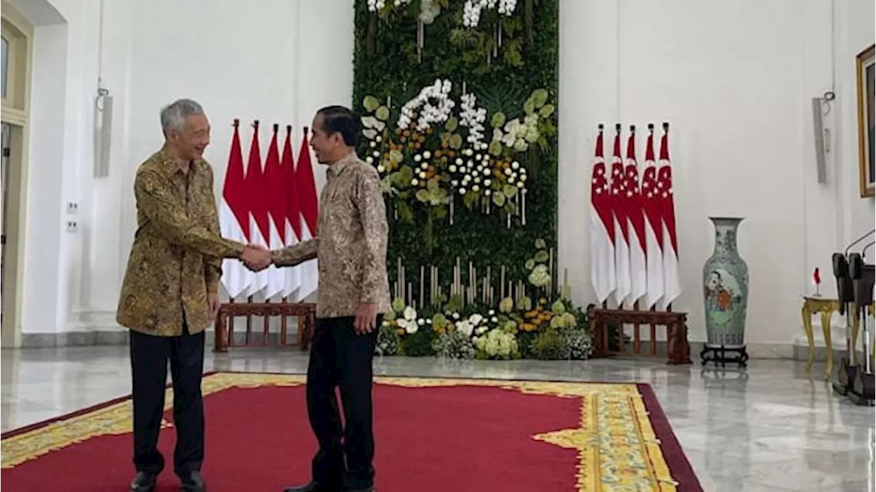 Jokowi Didampingi Prabowo Terima Kunjungan PM Singapura di Istana Bogor