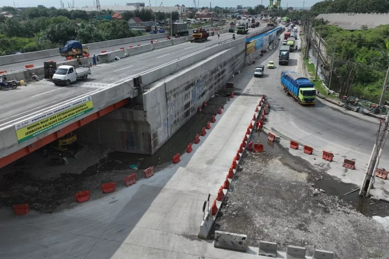 Jembatan Kaligawe Tol Semarang-Demak difungsikan saat mudik Lebaran