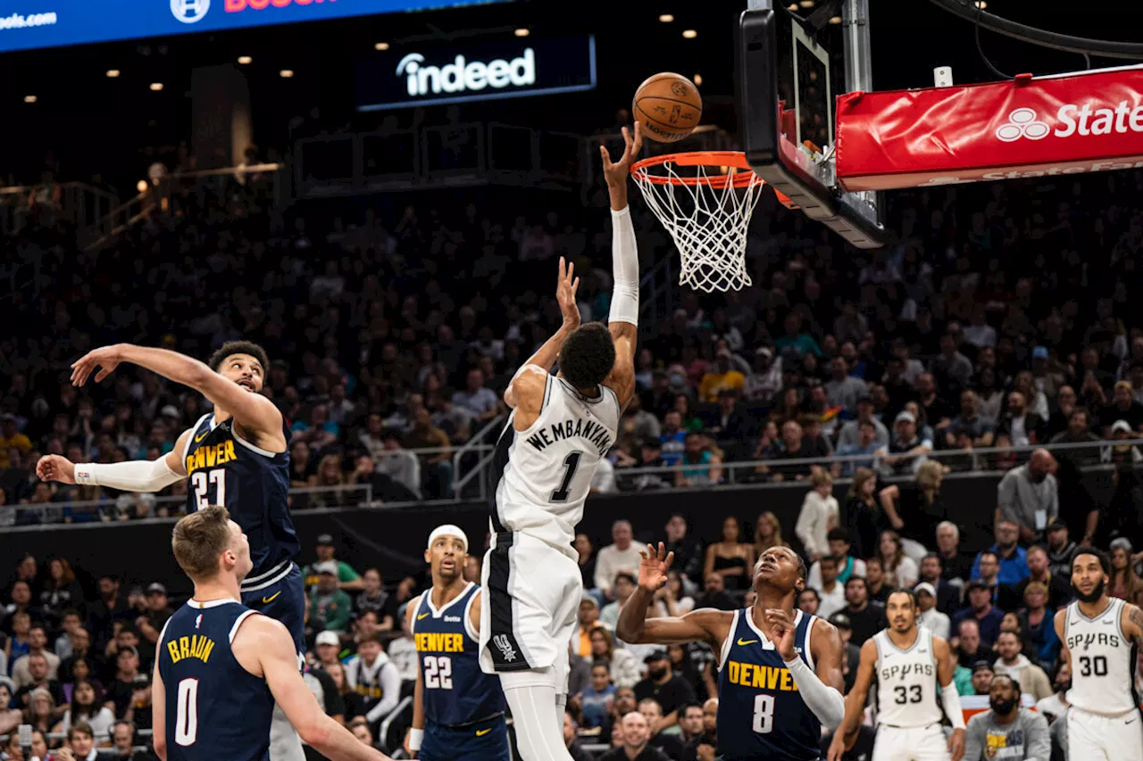 [Vidéo] Victor Wembanyama passe tout près du quadruple-double contre Denver !