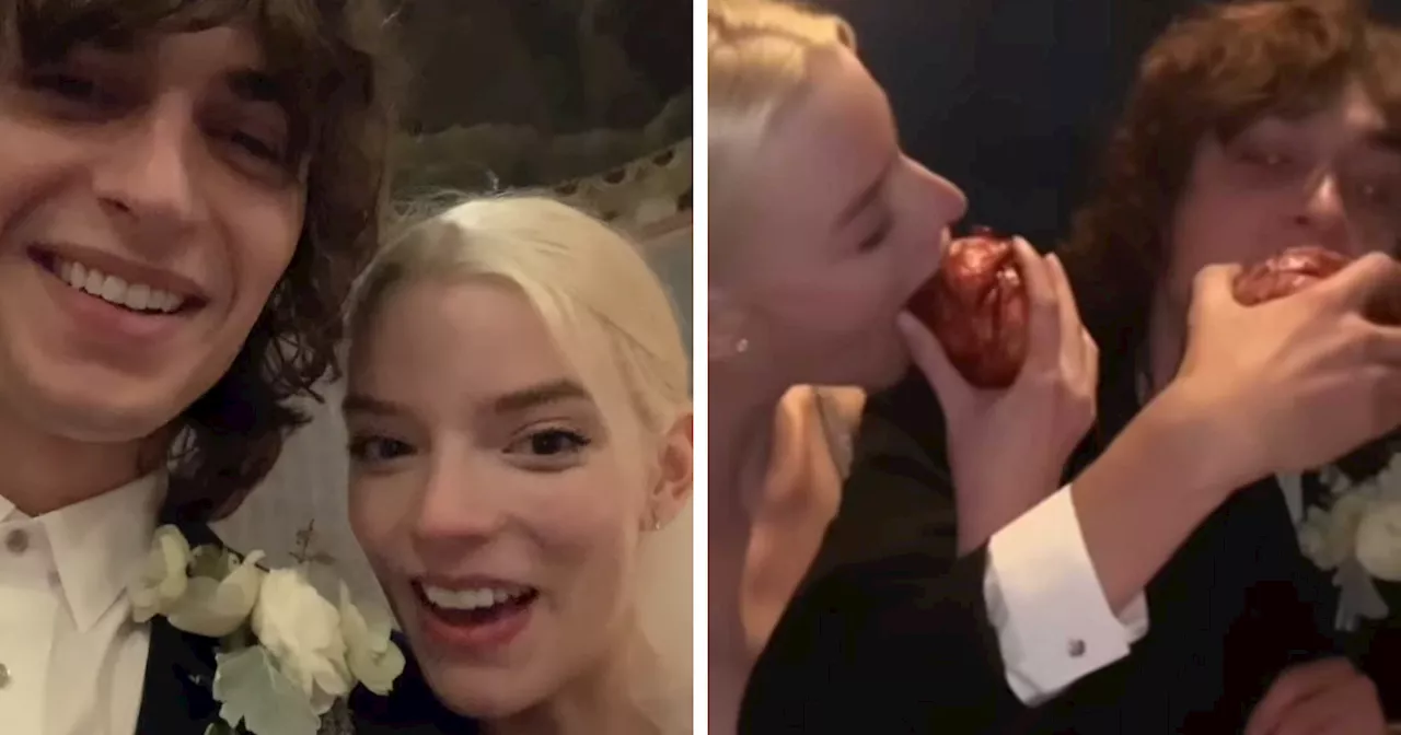 Anya Taylor-Joy Shares Moments Devouring Vampiric Cakes From Her Secret Wedding With Husband