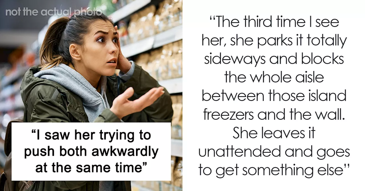 Guy Locks His Cart To Entitled Shopper After Being Annoyed Way Too Much