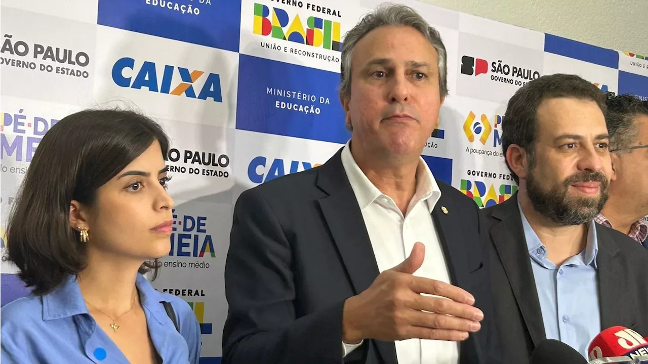 Em evento com Tabata e Boulos, ministro da Educação lança Pé-de-Meia em SP