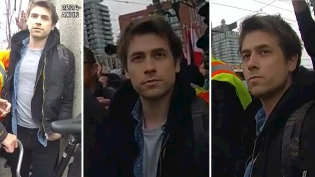 Police Searching for Man Wanted for Assaulting Officer at Toronto Protest