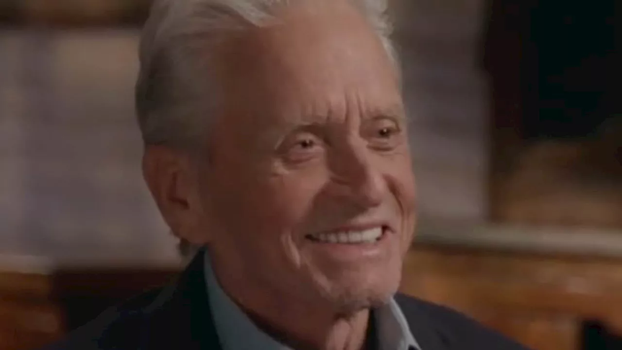 Michael Douglas learns he's a distant relative of Scarlett Johansson