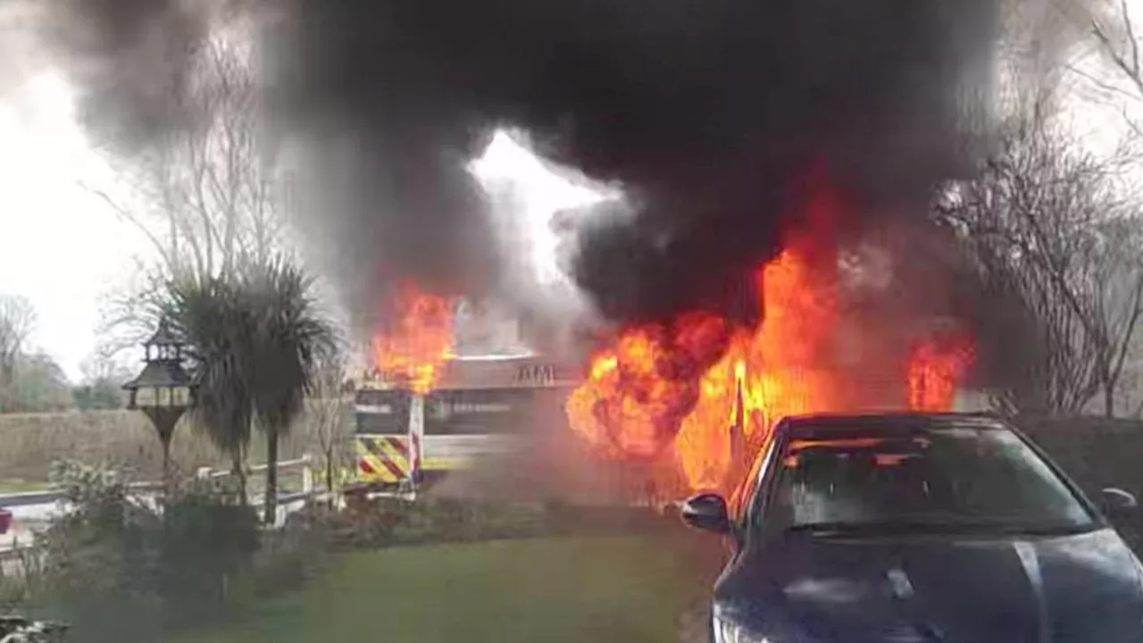 Ambulance Explodes into Fireball After Dropping Off Patient