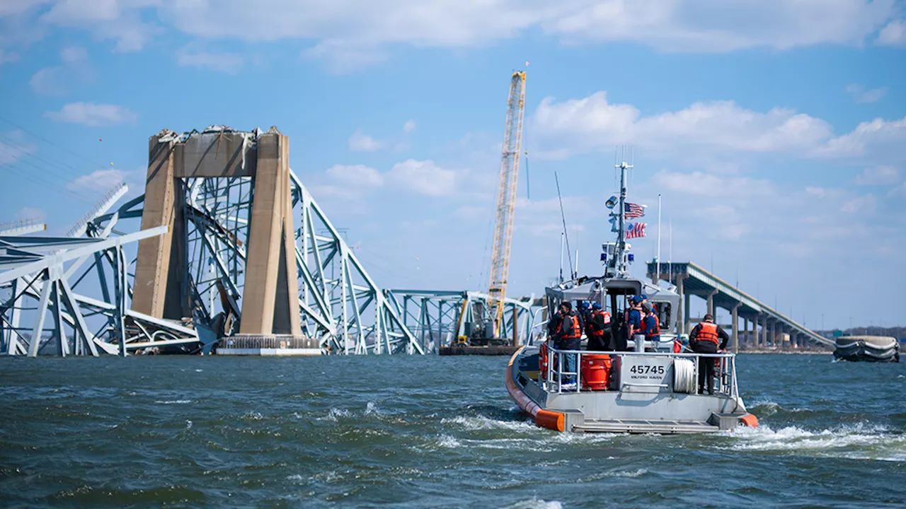 First vessel uses alternate channel to bypass wreckage at the Baltimore bridge collapse site