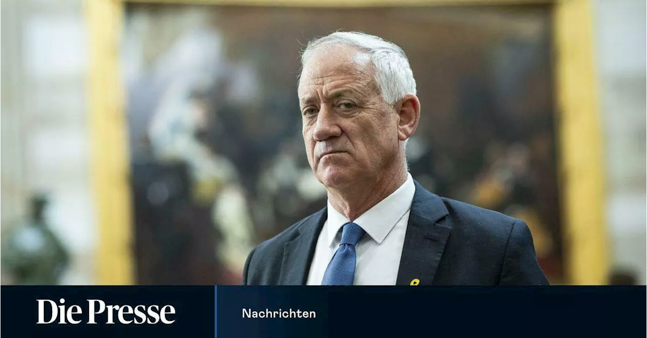 Israels Minister Gantz fordert Neuwahl im September