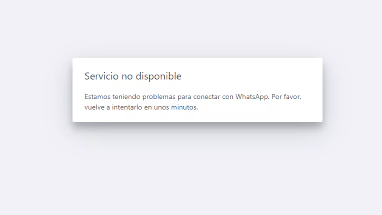 WhatsApp web y la aplicación de WhatsApp reportan una caída a nivel mundial: esto se sabe