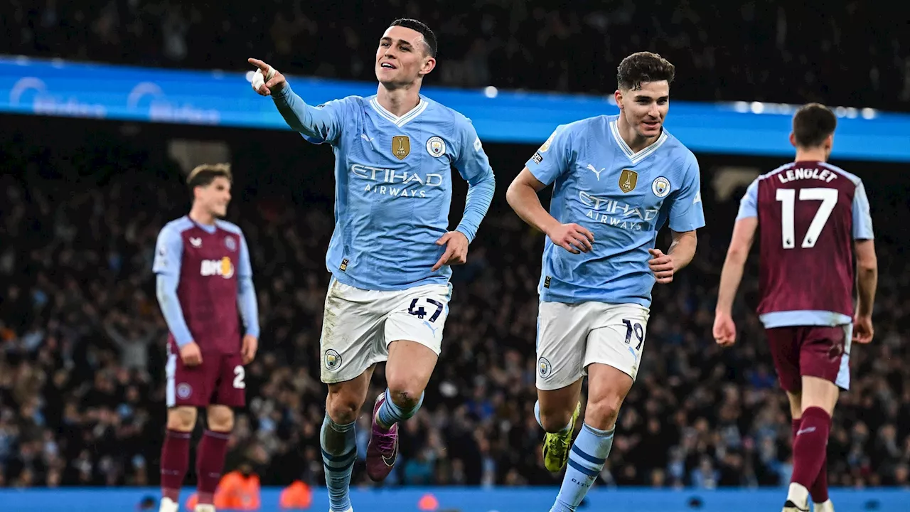 Manchester City gewinnt 4:1 gegen Aston Villa