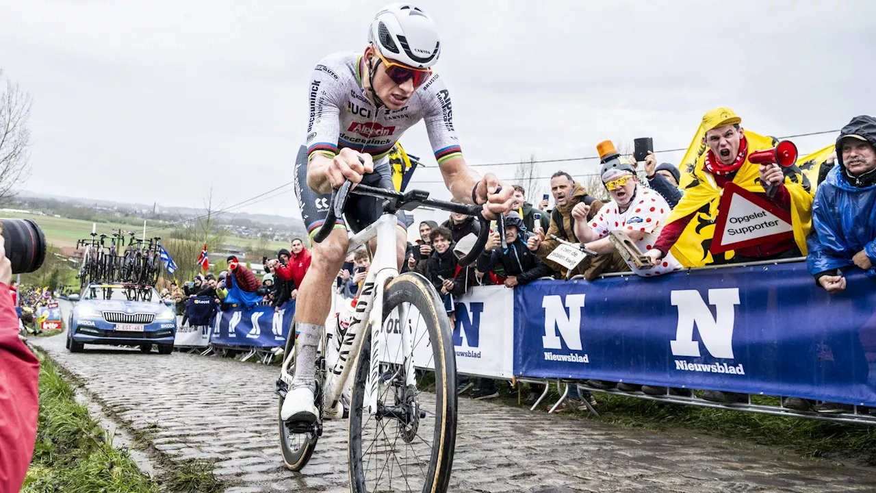  Paris-Roubaix : Mathieu Van der Poel agacé par la chicane d'Arenberg