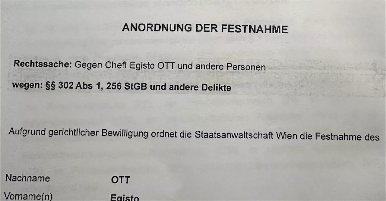 Haftbefehl im Fall des ehemaligen Verfassungsschutz-Spitzenbeamten Ott