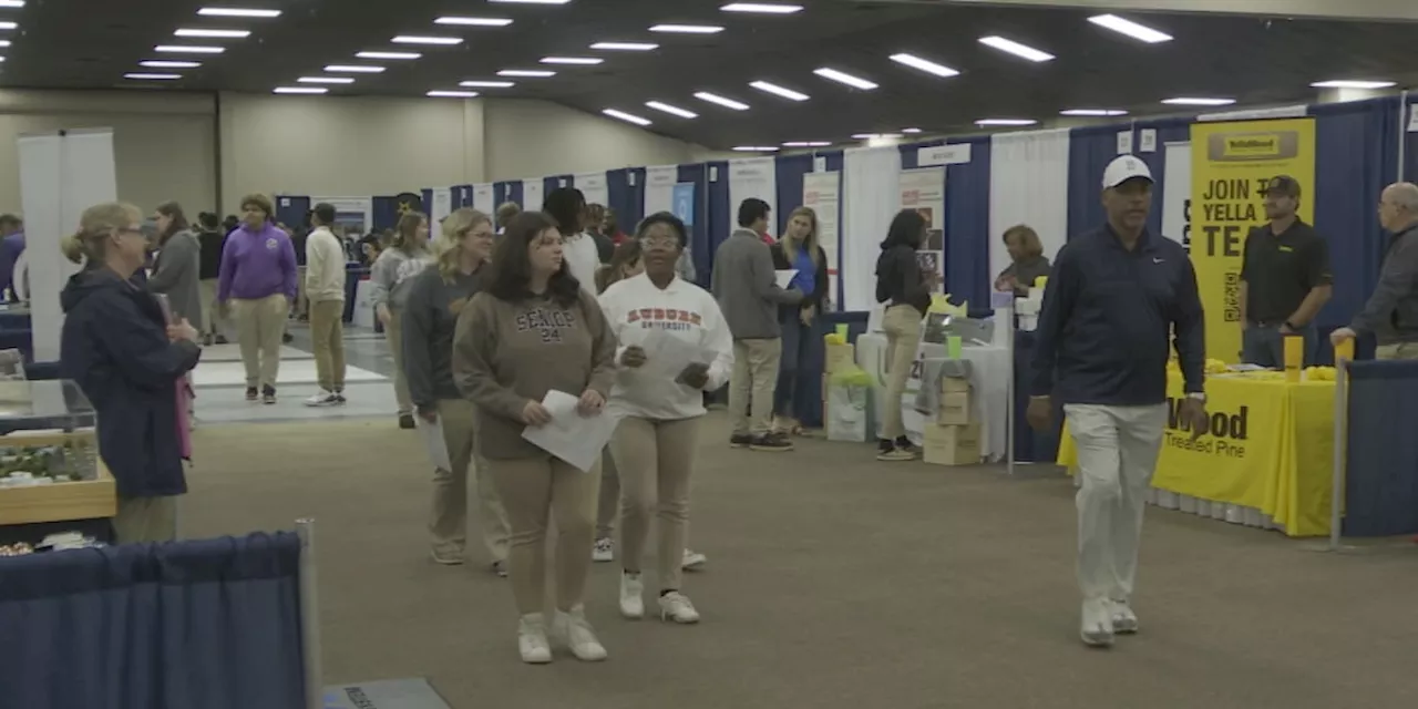 Thousands of high school seniors in Mobile County visit the grounds for a career fair