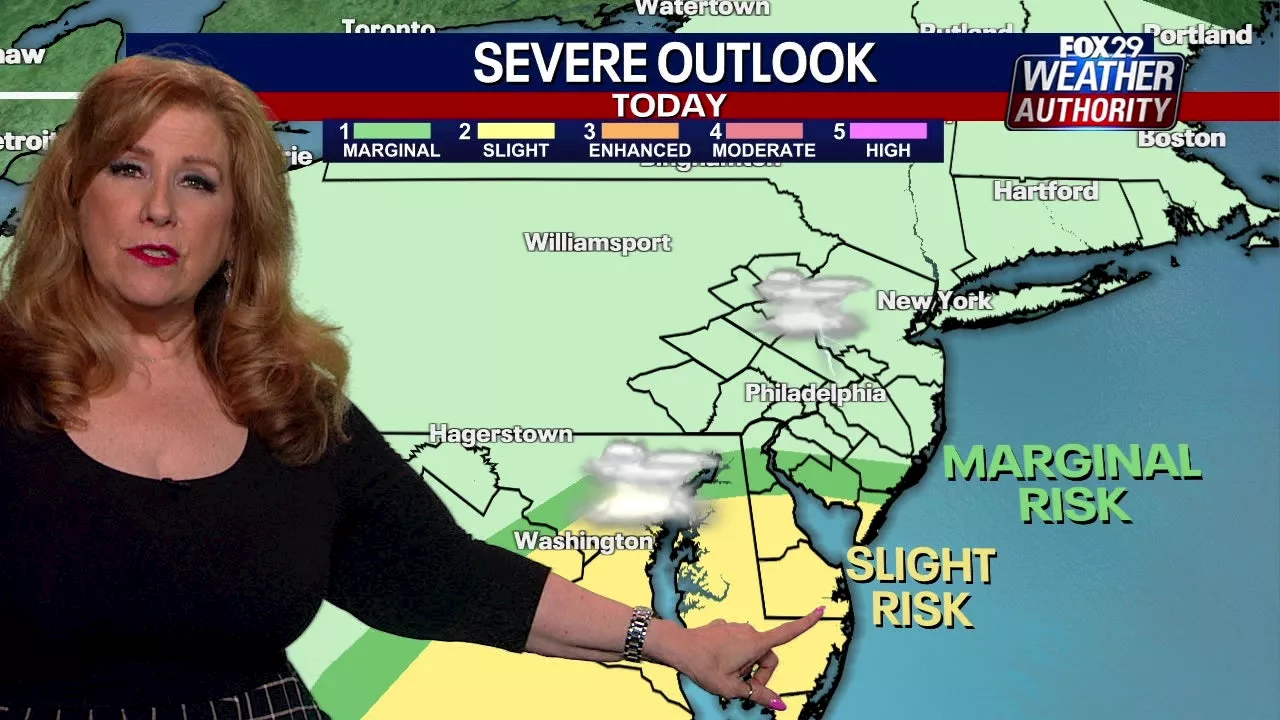 Philadelphia severe weather: Wet, windy Wednesday turns to possible thunderstorms